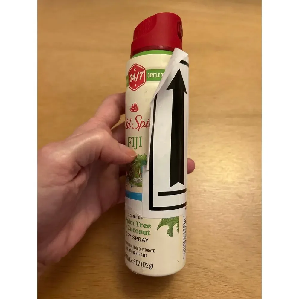 #1 New Mens Old Spice Fiji Palm Tree Coconut 24hr Antiperspirant Dry Spray 4.3oz